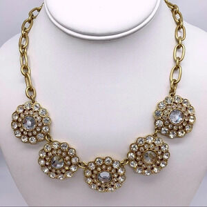 J. Crew Jeweled Medallions Necklace